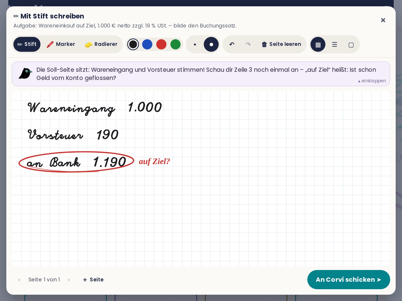 Live-Tutor mit Heft